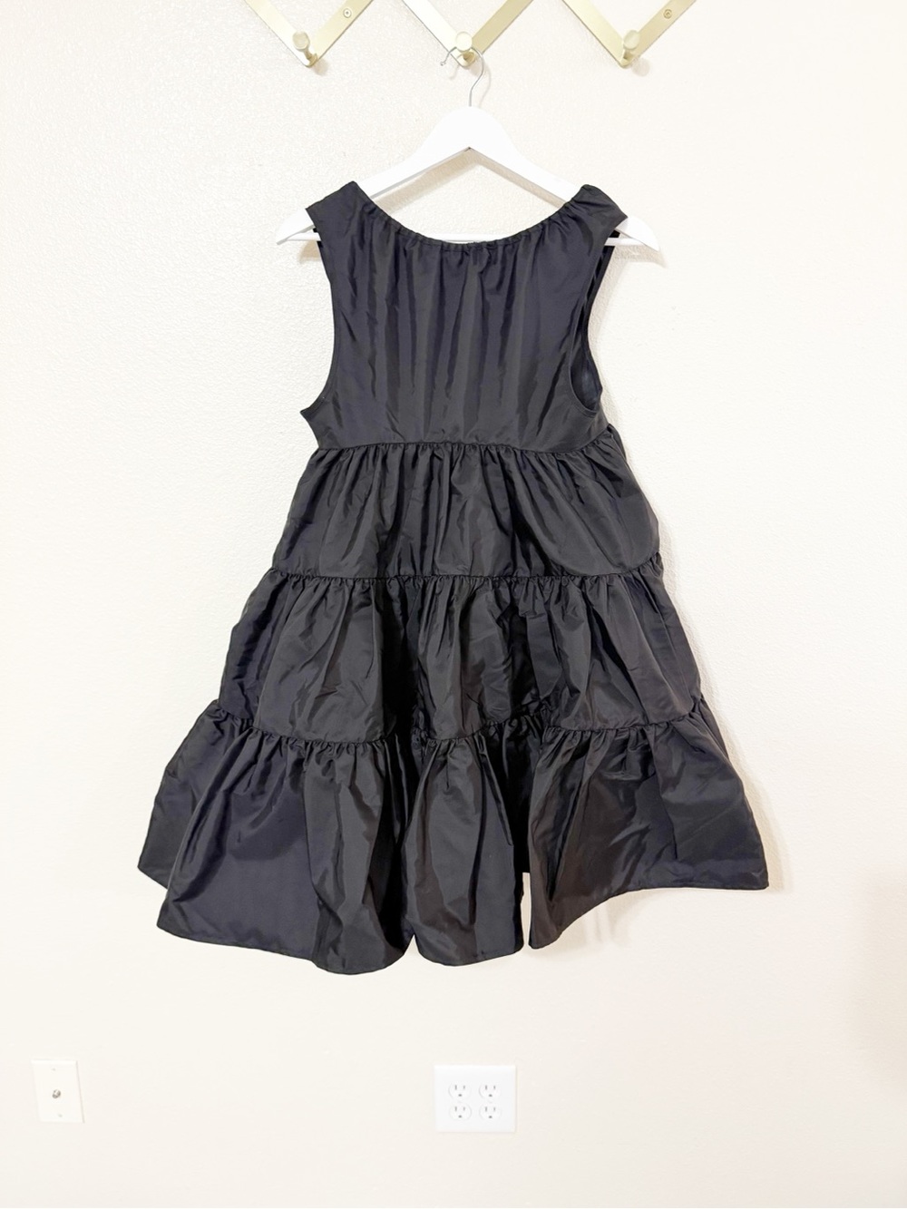 Cecilie Bahnsen Babydoll Tiered Taffeta Drawcord Sleeveless Mini Aino Dress 4 - Picture 7 of 13
